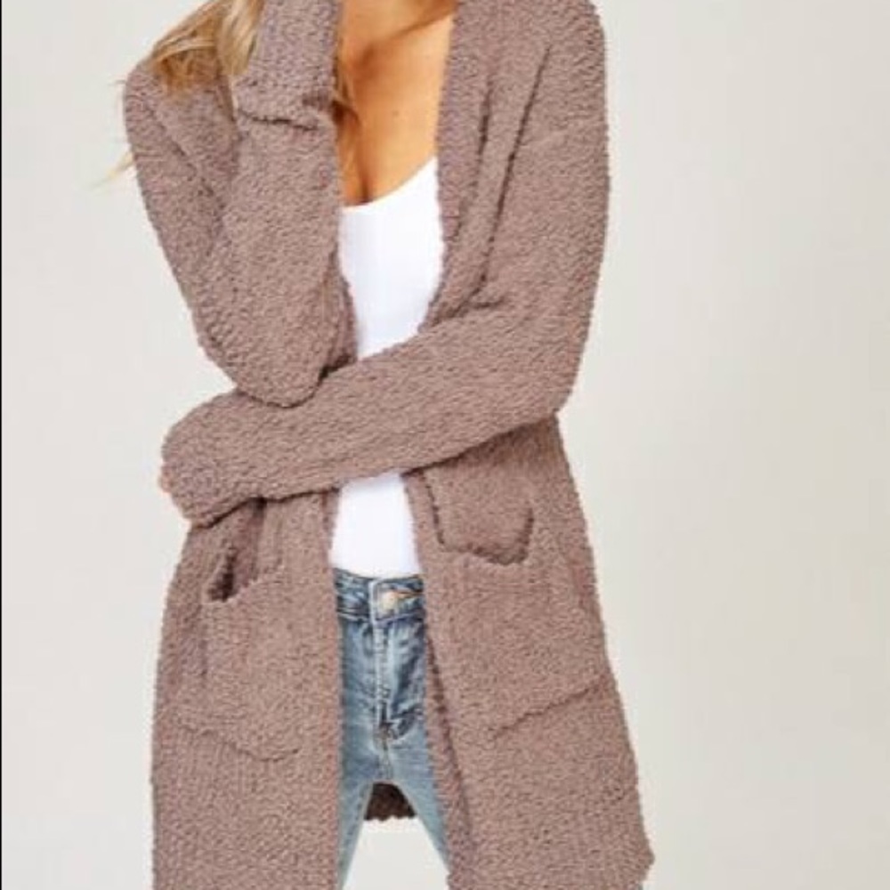 NWT Listicle cardigan. Color is mocha. Size Small.